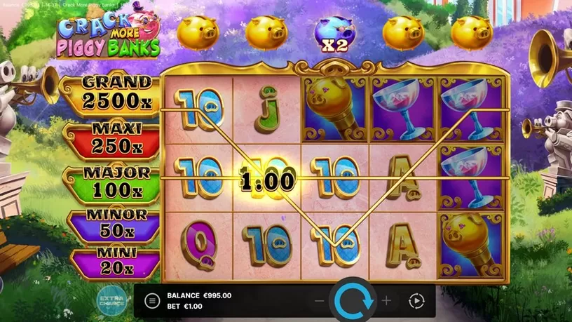 Crack More Piggy Banks slot screenshot 2