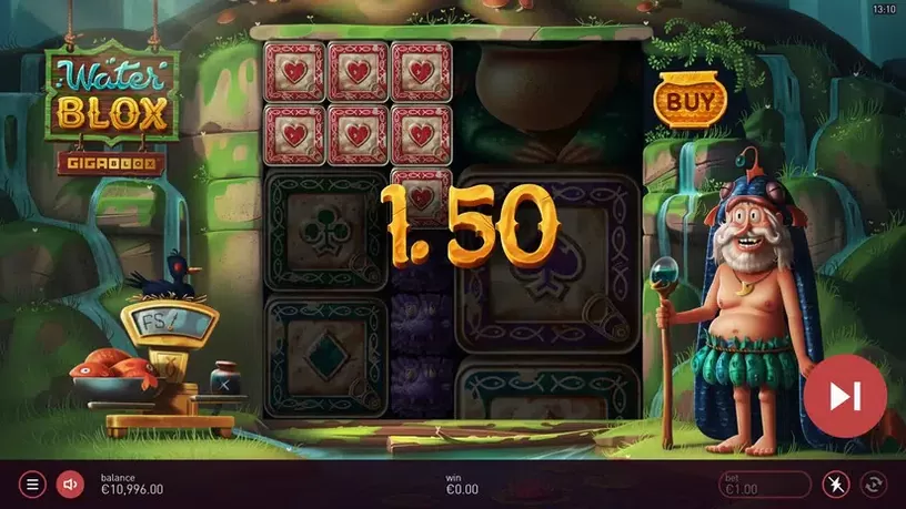 Waterblox Gigablox slot screenshot 2