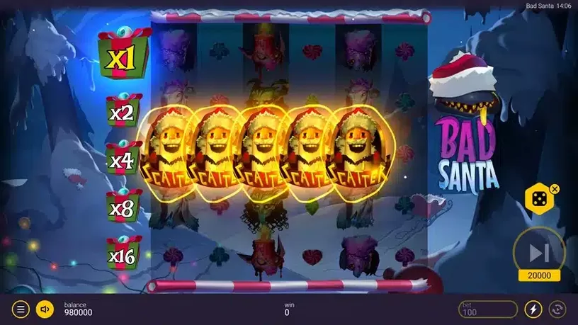 Bad Santa slot screenshot 2