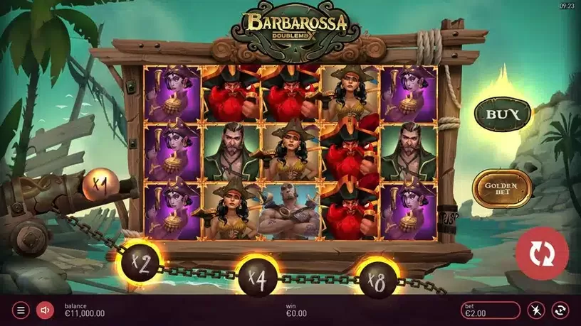 Barbarossa DoubleMax slot screenshot 1