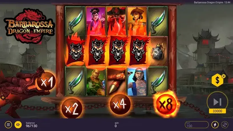 Barbarossa Dragon Empire slot screenshot 3