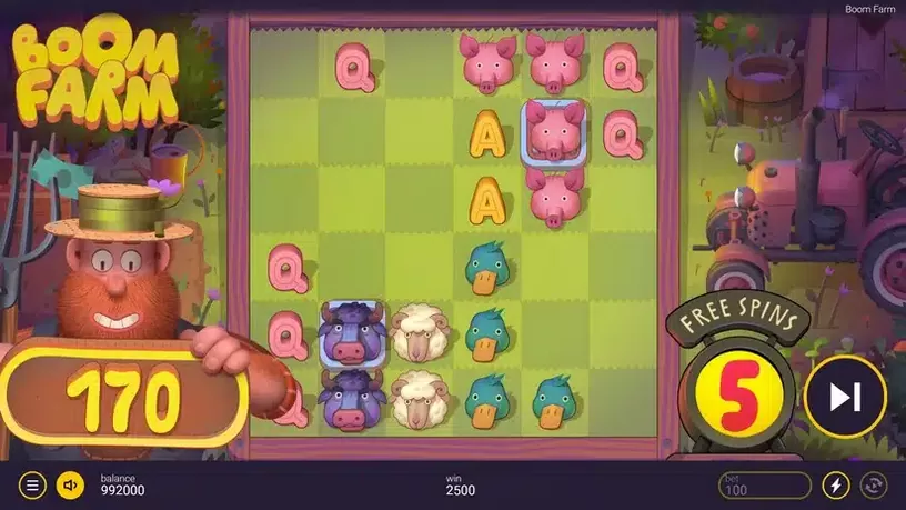 Boom Farm slot screenshot 5