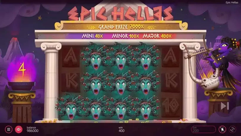 Epic Hellas slot screenshot 4