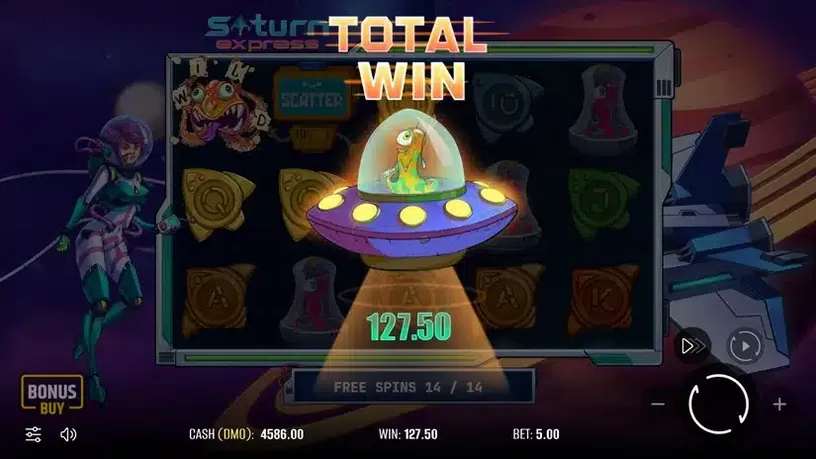 Saturn Express slot screenshot 5
