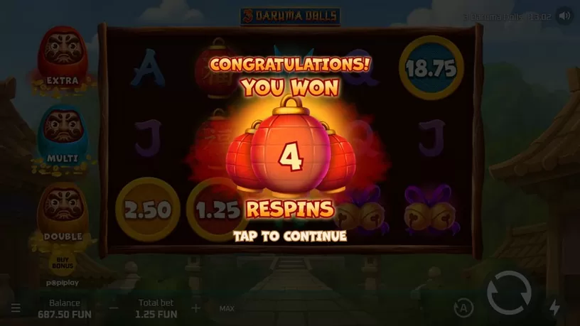 3 Daruma Dolls slot screenshot 3