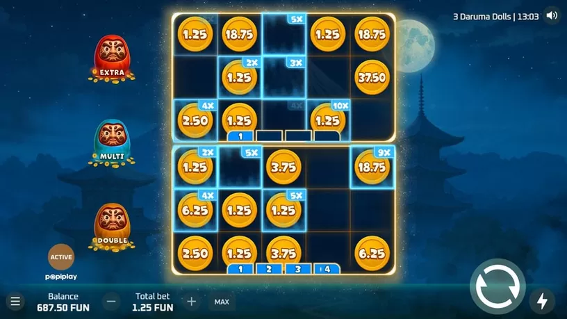 3 Daruma Dolls slot screenshot 5