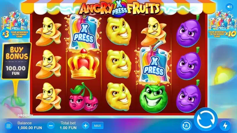 Angry Fruits slot screenshot 1