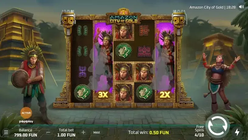 Amazon City Of Gold slot screenshot 3