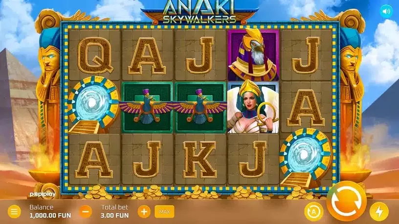 Anaki Skywalkers slot screenshot 1