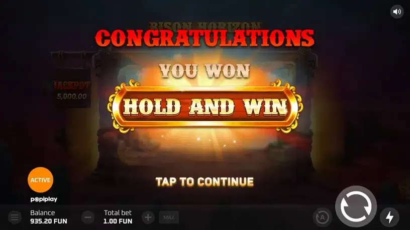Bison Horizon Hold and Win slot screenshot 5