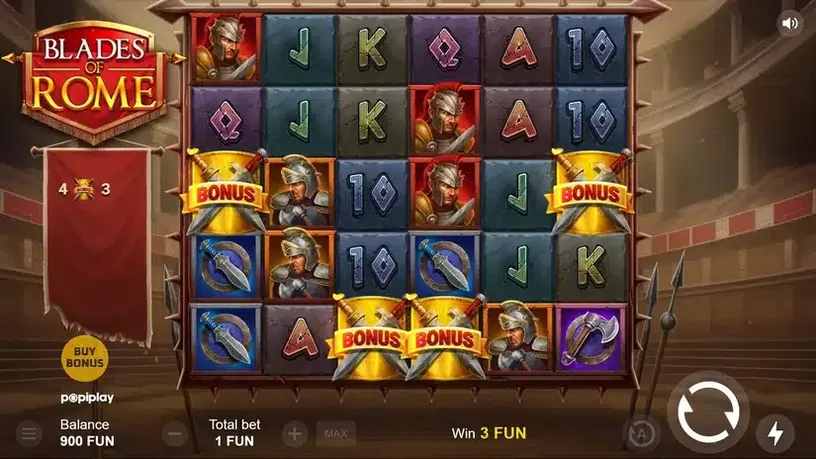Blades of Rome slot screenshot 2