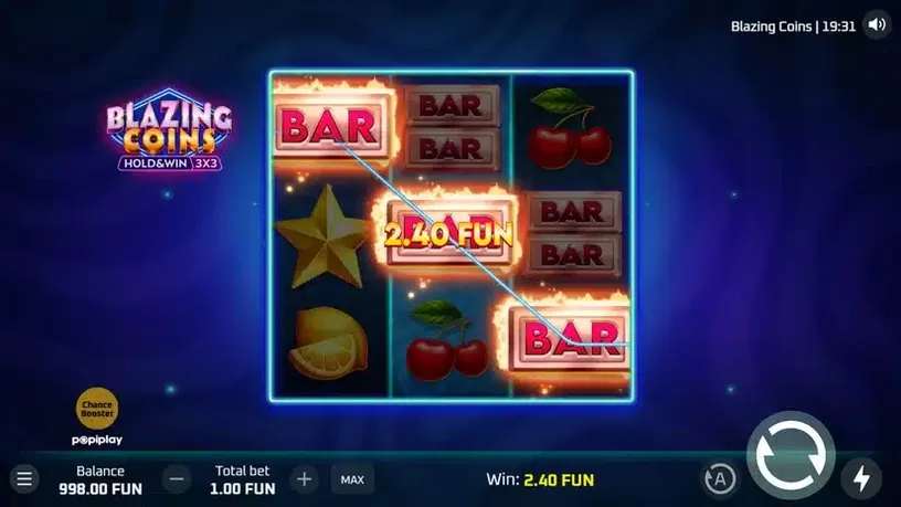 Blazing Coins Hold and Win slot screenshot 3