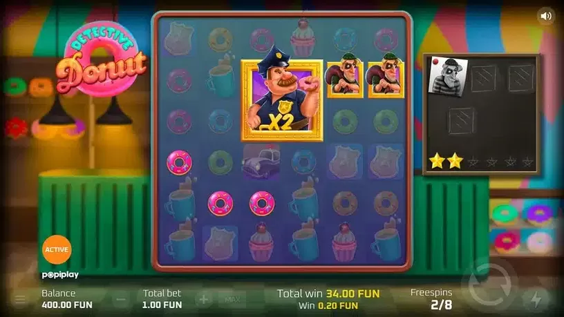 Detective Donut slot screenshot 3