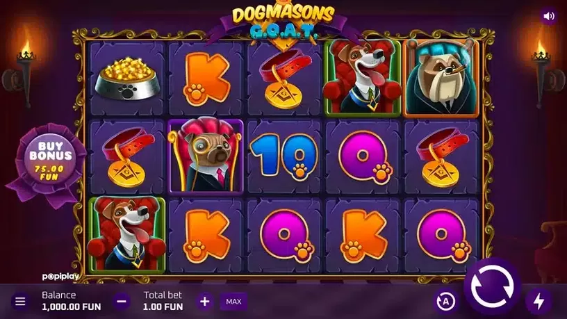 Dogmasons GOAT slot screenshot 1