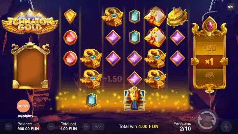 Echnaton Gold slot screenshot 4