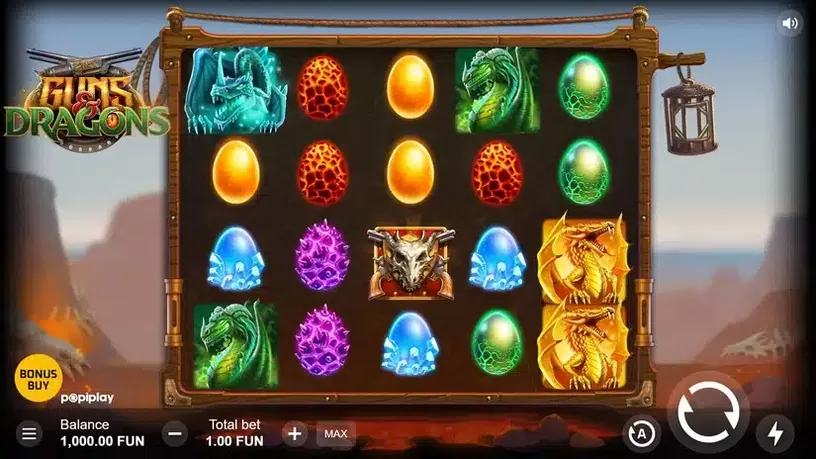 Guns & Dragons slot screenshot 1