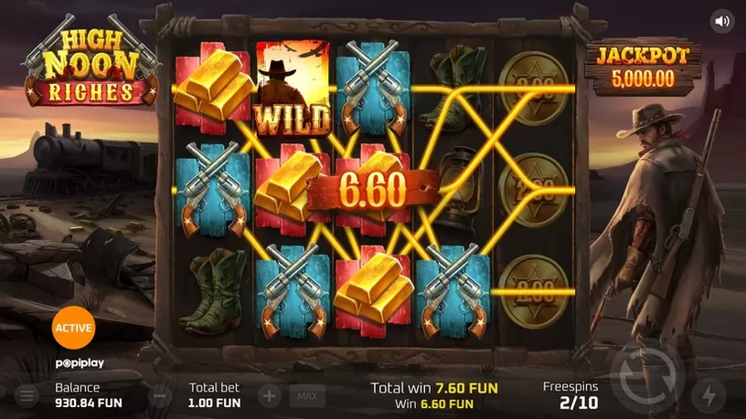 High Noon Riches slot screenshot 4