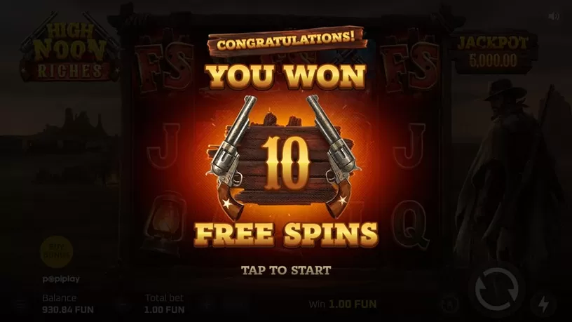 High Noon Riches slot screenshot 3