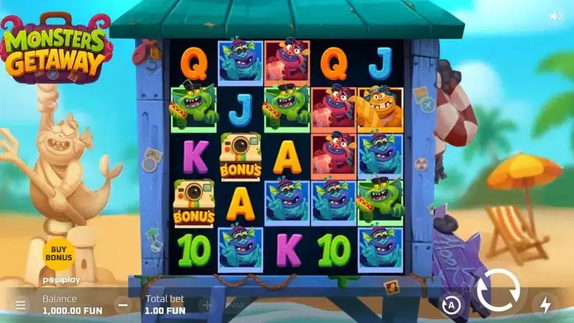 Monsters Getaway slot screenshot 1