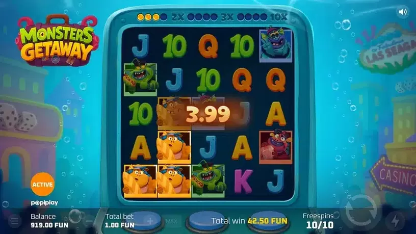 Monsters Getaway slot screenshot 5