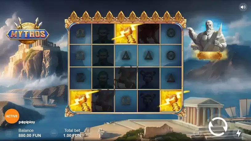 Mythos slot screenshot 2