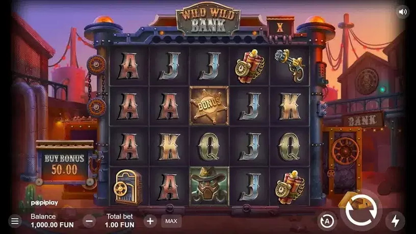 Wild Wild Bank slot screenshot 1