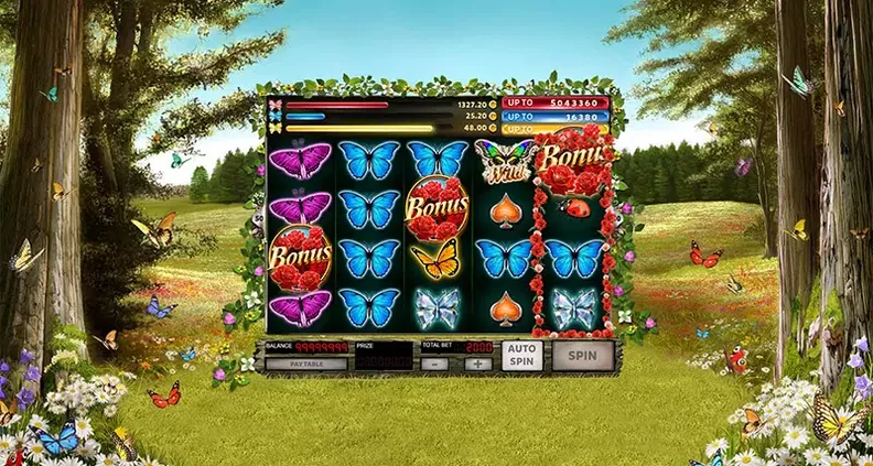 3 Butterflies slot screenshot 1