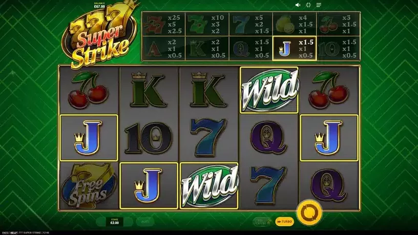 777 Super Strike slot screenshot 5