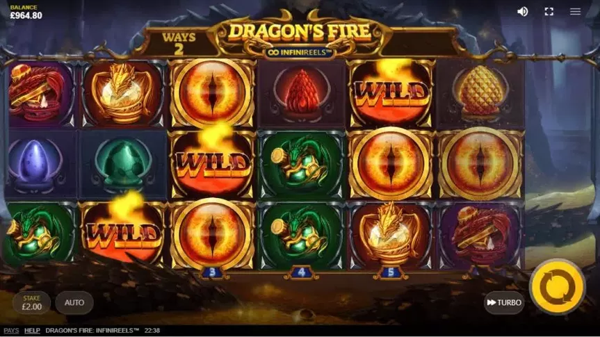 Dragon’s Fire: Infinireels slot screenshot 1