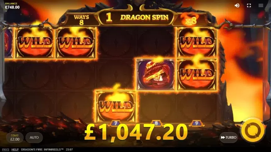 Dragon’s Fire: Infinireels slot screenshot 4
