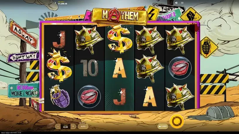 Mayhem slot screenshot 1