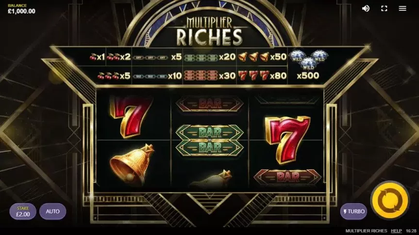 Multiplier Riches slot screenshot 1