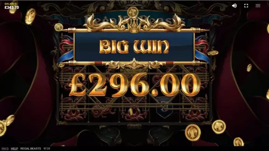 Regal Beasts slot screenshot 4