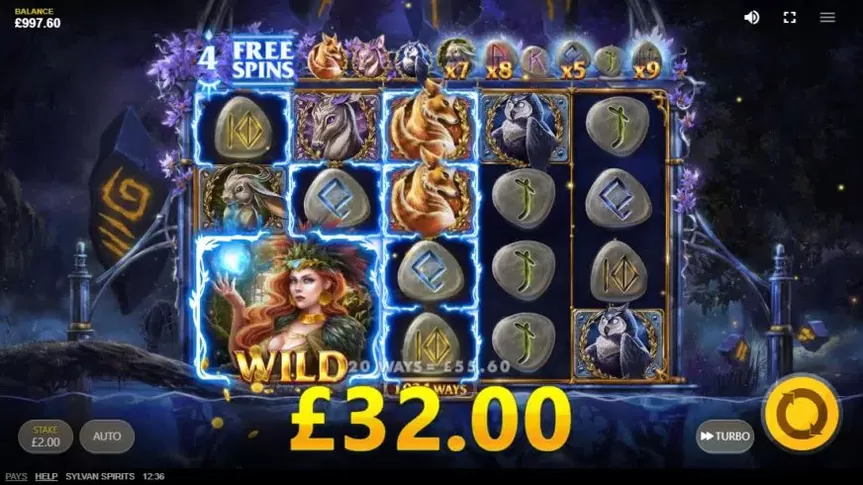 Sylvan Spirits slot screenshot 5