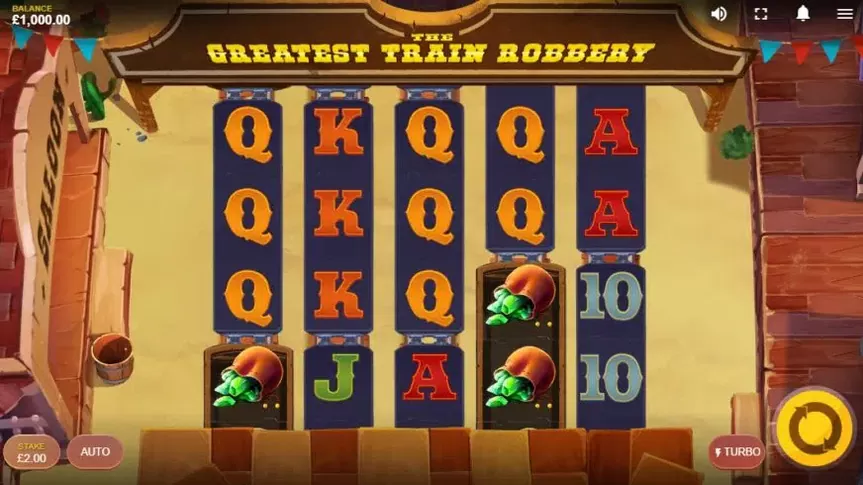 The Greatest Train Robbery slot screenshot 1