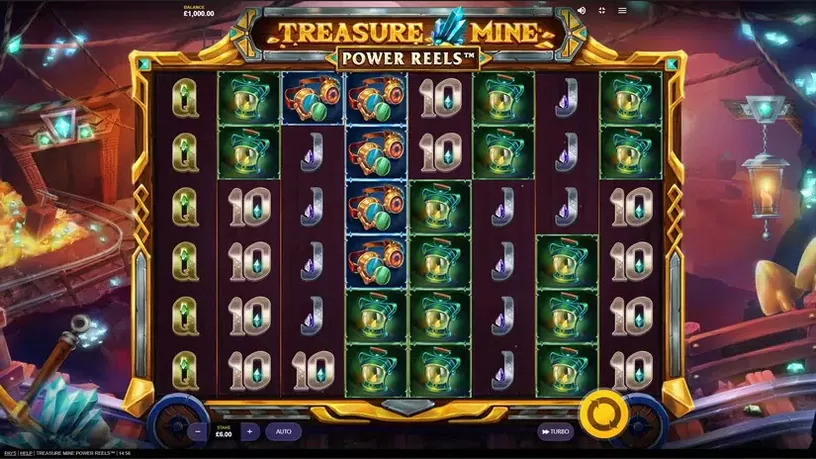 Treasure Mine Power Reels slot screenshot 1