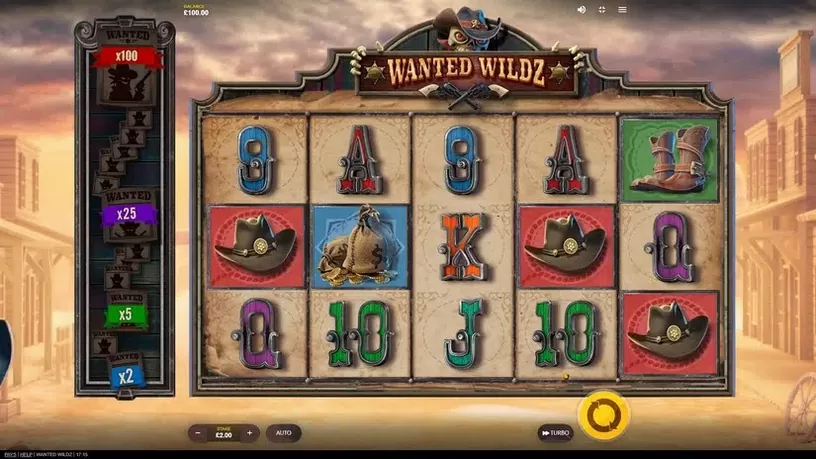 Wanted Wildz slot screenshot 1