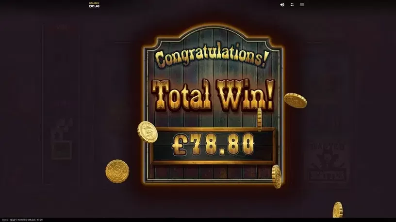 Wanted Wildz slot screenshot 7