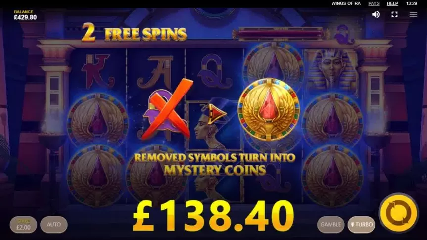 Wings of Ra slot screenshot 6