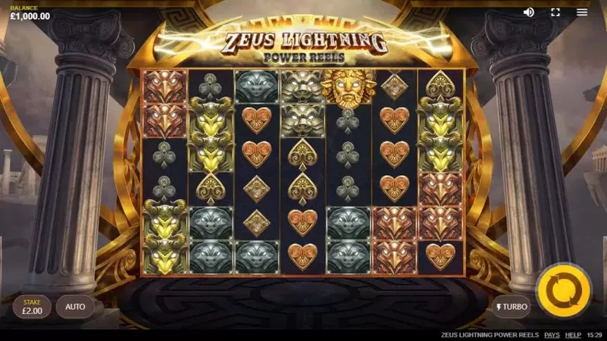 Zeus Lightning Power Reels slot screenshot 1