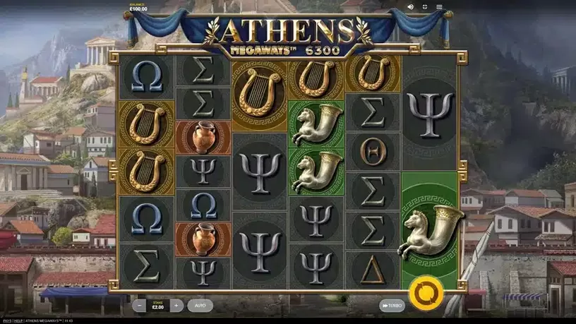 Athens MegaWays slot screenshot 1