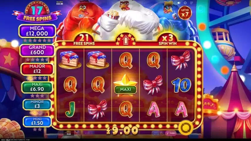 Big Rich Turkeys slot screenshot 4