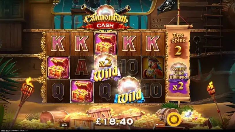Cannonball Cash slot screenshot 5