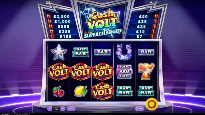 Cash Volt Supercharged slot screenshot 1
