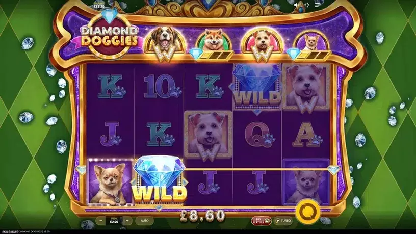 Diamond Doggies slot screenshot 3