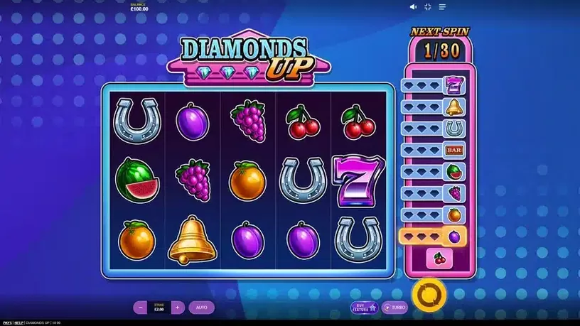 Diamonds Up slot screenshot 1
