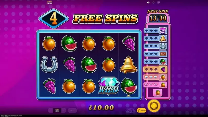 Diamonds Up slot screenshot 4