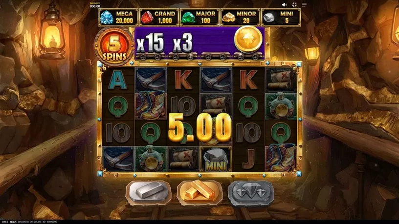 Digging for Wilds slot screenshot 5