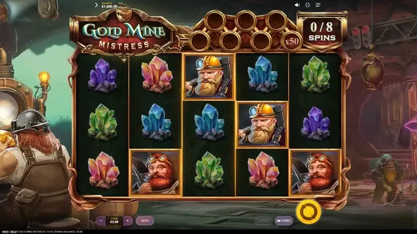 Gold Mine Mistress slot screenshot 1