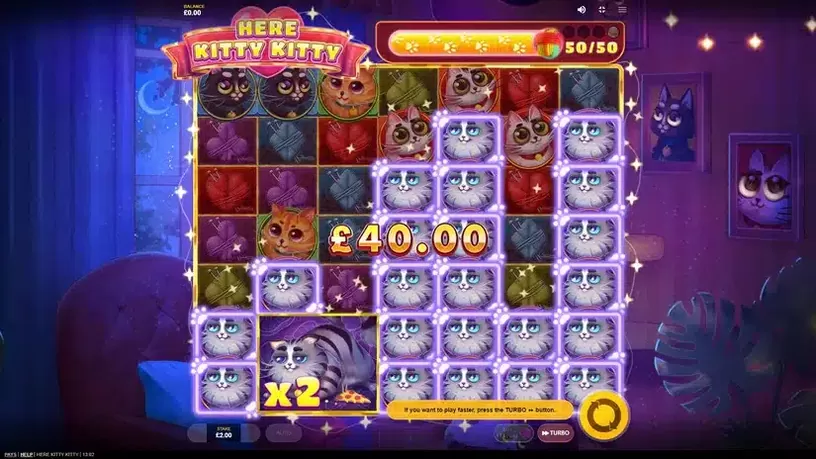 Here Kitty Kitty slot screenshot 4